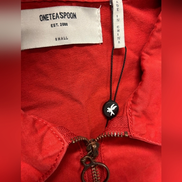 Red Long-Sleeve Jumpsuit - Picture 3 of 10